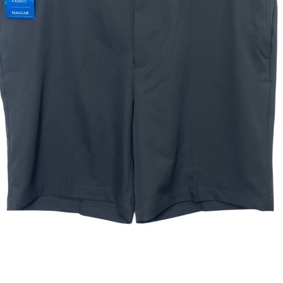 Haggar Cool 18 Pro Shorts Mens Size 44 Gray New Expandable Waist - Picture 4 of 11